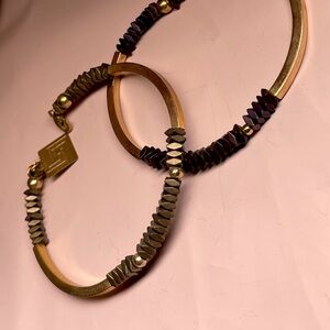 Set of gold bracelets